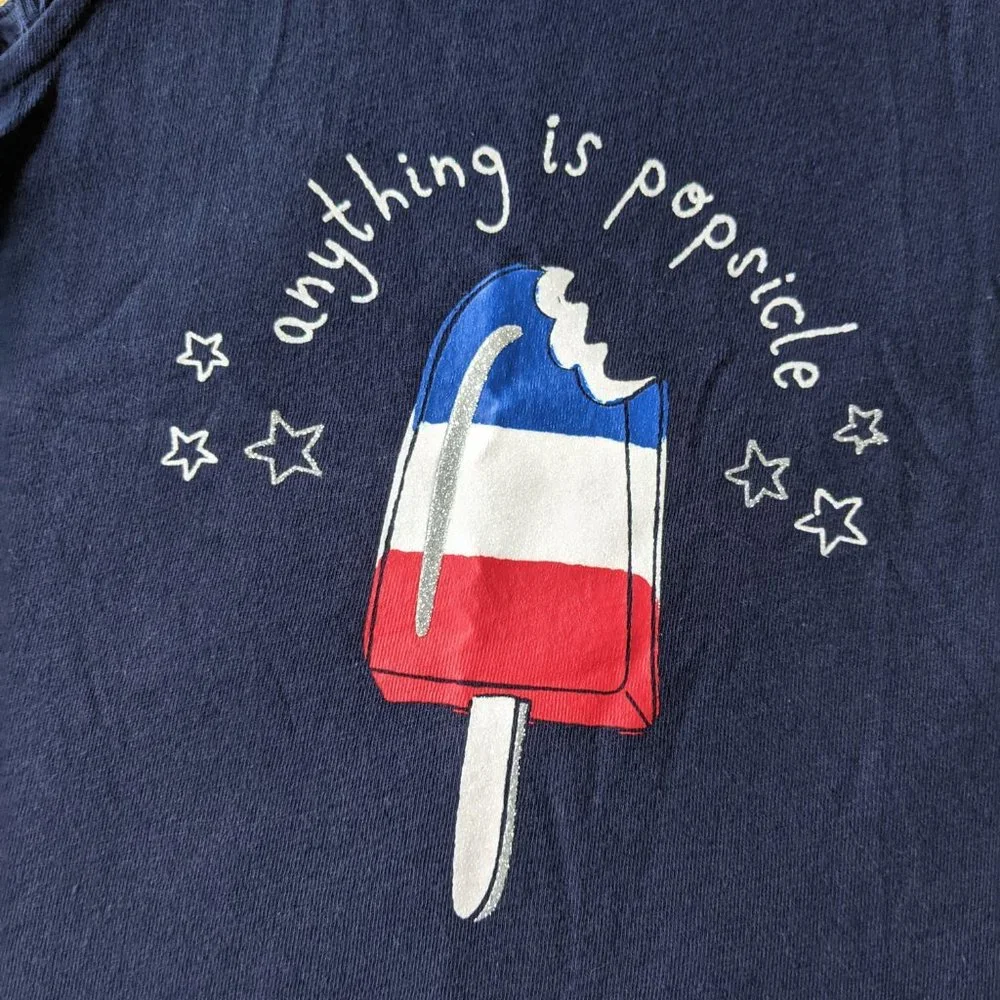 🌟🆕 New GAP Toddler Girl 'Anything is Popsicle' tank 2T